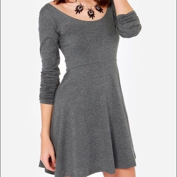 Forever 21 Dresses & Skirts - SOLD Forever 21 marled navy blue skater dress